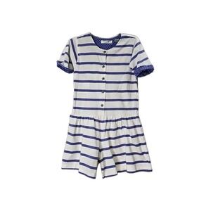 Vintage Christie Brooks Girls Romper L 14 Purple‎ White Striped